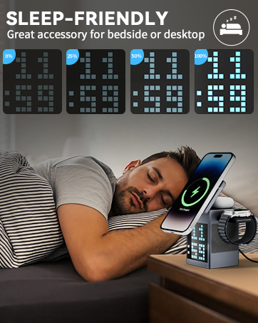 alarm clock with wirless charger