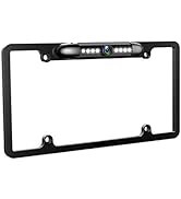 License Plate Backup Camera HD Night Vision Rear View Camera with 8 LEDs 170° Viewing Angle Water...