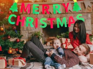 Merry Christmas Party Banner