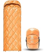 ECOOPRO Down Sleeping Bag, 32 Degree F 800 Fill Power Cold Weather Sleeping Bag - Ultralight Comp...