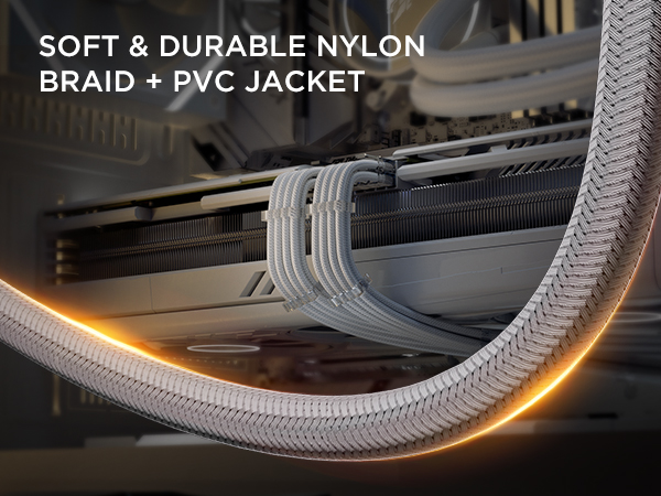 SOFT &amp; DURABLE NYLON BRAID + PVC JACKET