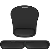 TECKNET Keyboard Wrist Rest and Mouse Pad with Wrist Support, Memory Foam Set for Computer/Laptop...