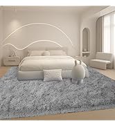 Mtandyx 8x10 Area Rugs Living Room,Gray Large Plush Fluffy Bedroom Carpet,Non-Slip Upgraded Indoo...
