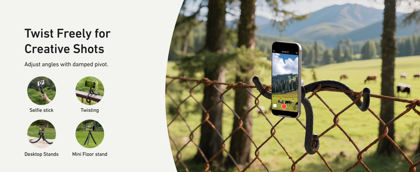 TELESIN Magnetic Flexible Tripod for iPhone