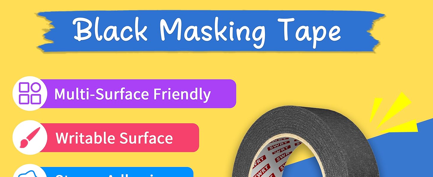 Black masking tape