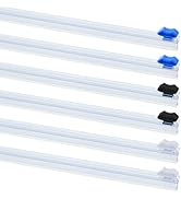 DICOSMETIC 6Pcs 3 Styles Plastic Slider Cutter 13 Inch Reusable Cling Film Slide Cutter Self-Adhe...