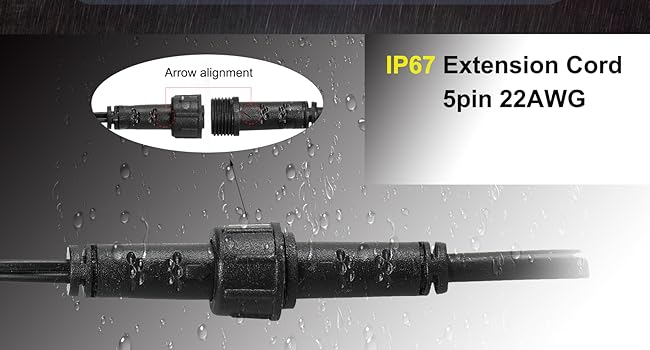 5 pin rgbw extension cable