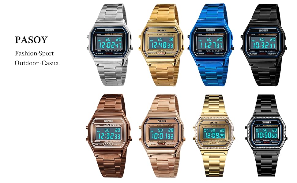 Unisex outdoor sports/casual digital watch