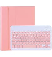 Lrufodya iPad Keyboard Case for iPad Mini 1 2 3 4 5 with Detachable Keyboard and Pen Holder, Slim...