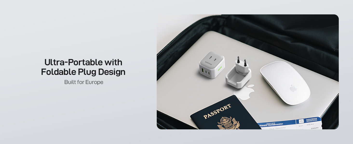 european travel plug adapter charger travel essentials for men women girl portable type c charger