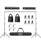 EMART Photo Backdrop Stand kit, 8.5 x 10 ft Back Drop Adjustable Frame for Photography, Photoshoo...