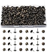 wugongshan 250 Pcs Upholstery Tacks, Decorative Furniture Tacks, Round Head Bronze Nails Tacks Pi...