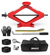 Scissor Jack for Car 2.5 Ton(5512 lbs) Car Jack Kit, Tire Changing kit with Lug Wrench Portable A...