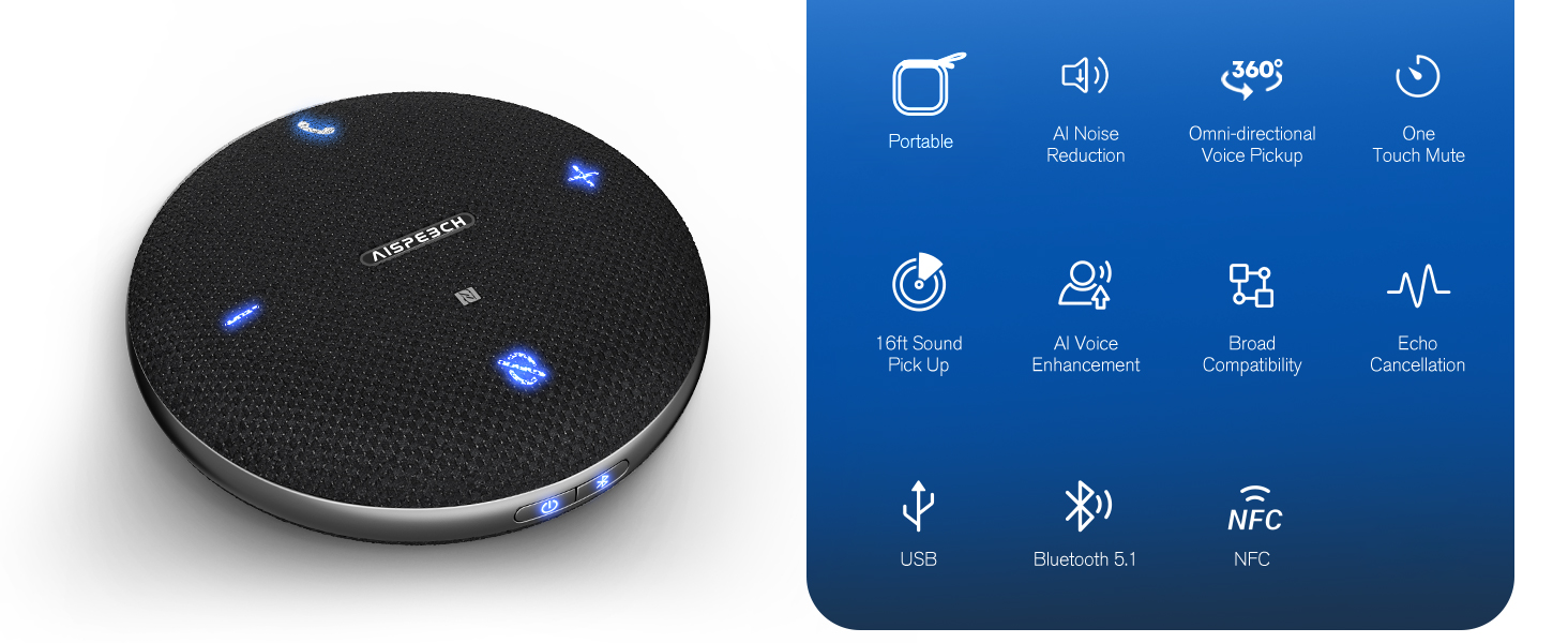 conference speaker and microphone