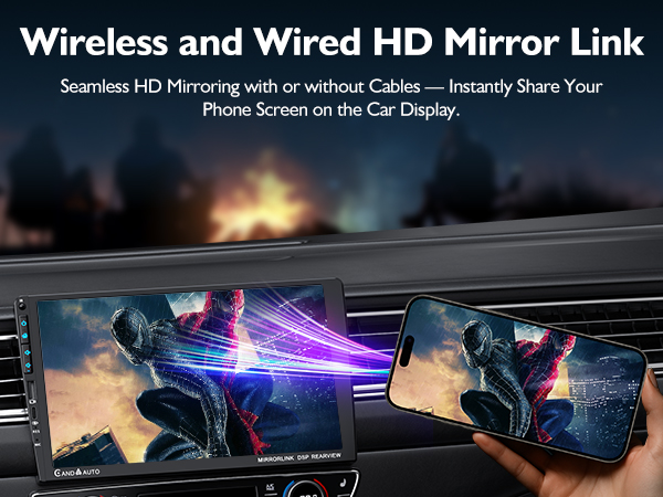 single din touchscreen radio