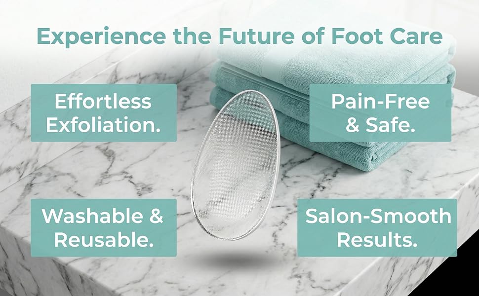 Glass Foot File Set, Professional Callus Remover Heel Scraper Pumice Stone Pedicure Nail/Finger File