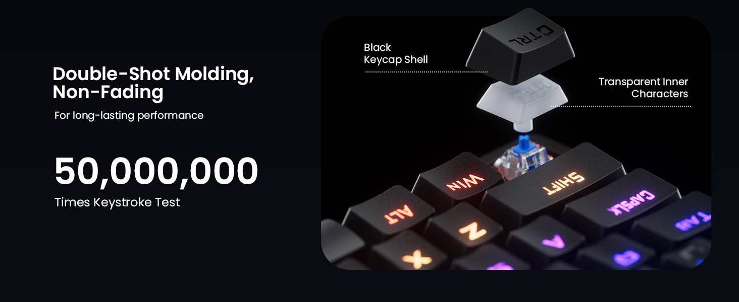 blue switch mechanical keyboard