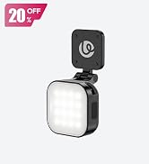 Ulanzi IN07 Mini Magnetic LED Vlogging Light for Insta360 GO Ultra Accessories, 1/4" Mount Waterp...
