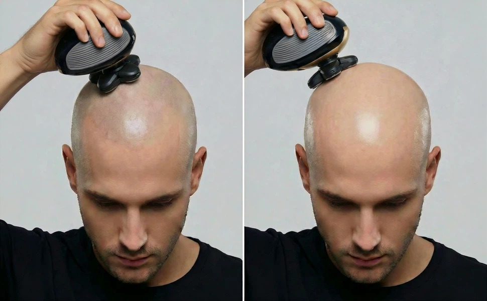 Thoroughly shave hair