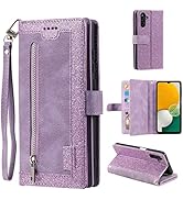 EYZUTAK Wallet Phone Case for Samsung Galaxy S26, Retro Matte 9 Card Holder Slots Zipper Pocket H...