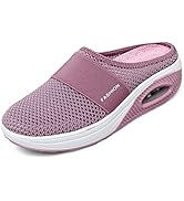 Diabetic Air-Cushion Slip-On Walking Shoes, Orthopedic Diabetic Slippers, with Arch-Support for W...