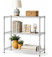 American Dream Adjustable 3 Shelves Heavy Duty Steel Rack -Chrome