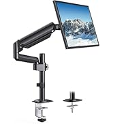 HUANUO Single Monitor Arm, Tall Computer Monitor Stand for 13–32 inch Screens Holds 4.4-19.8 lbs,...