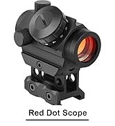 MidTen 2MOA Red Dot Sight 1x25mm Reflex Sight Waterproof &amp; Shockproof &amp; Fog-Proof Red Dot Scope w...