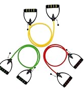 Resistance Bands with Handles, Exercise Resistance Bands, Workout Bands with Door Anchors, Adjust...
