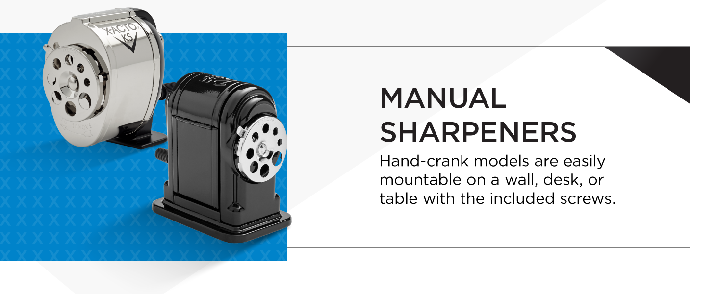 manual sharpeners hand crank wall mount light home on the go easy quick classroom classic teacher