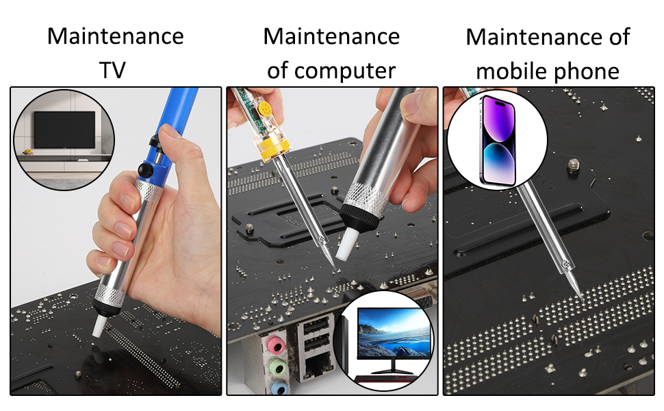 Solder Sucker Desoldering Pump Soldering Iron Auxiliary Tool Manual Desoldering Suction Pump