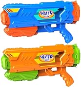 Super Water Gun for Kids Adults, Fast-Fill 1200cc High Capacity &amp; 35ft Range, 2 Pack Super Water ...