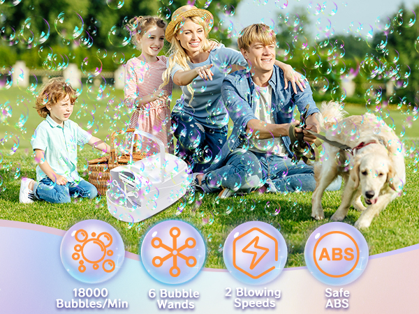 bubble machine for toddlers 1-3 for kids for parties for wedding bubble maker bubble blower