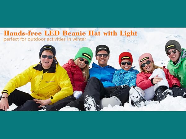 led beanie hats