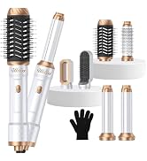 Ukliss 6 in 1 Air Styler &amp; Blow Dryer Brush with Ionic Technology, Magic Styler &amp; Air Curler for ...