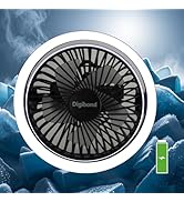 Digibond Small Fan, High Power Silent Desk Fan Portable USB Fan 3000mAh Rechargeable Battery Powe...