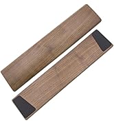 HAUSMODA Walnut Wooden Wrist Rest for Full Size Keyboard, Ergonomic Solid Wood Hand Rest with Non...