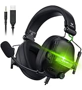 WESEARY Gaming Headset, Headset Stereo Gaming Headphones with Microphone for PS5, PS4, PC, Switch...