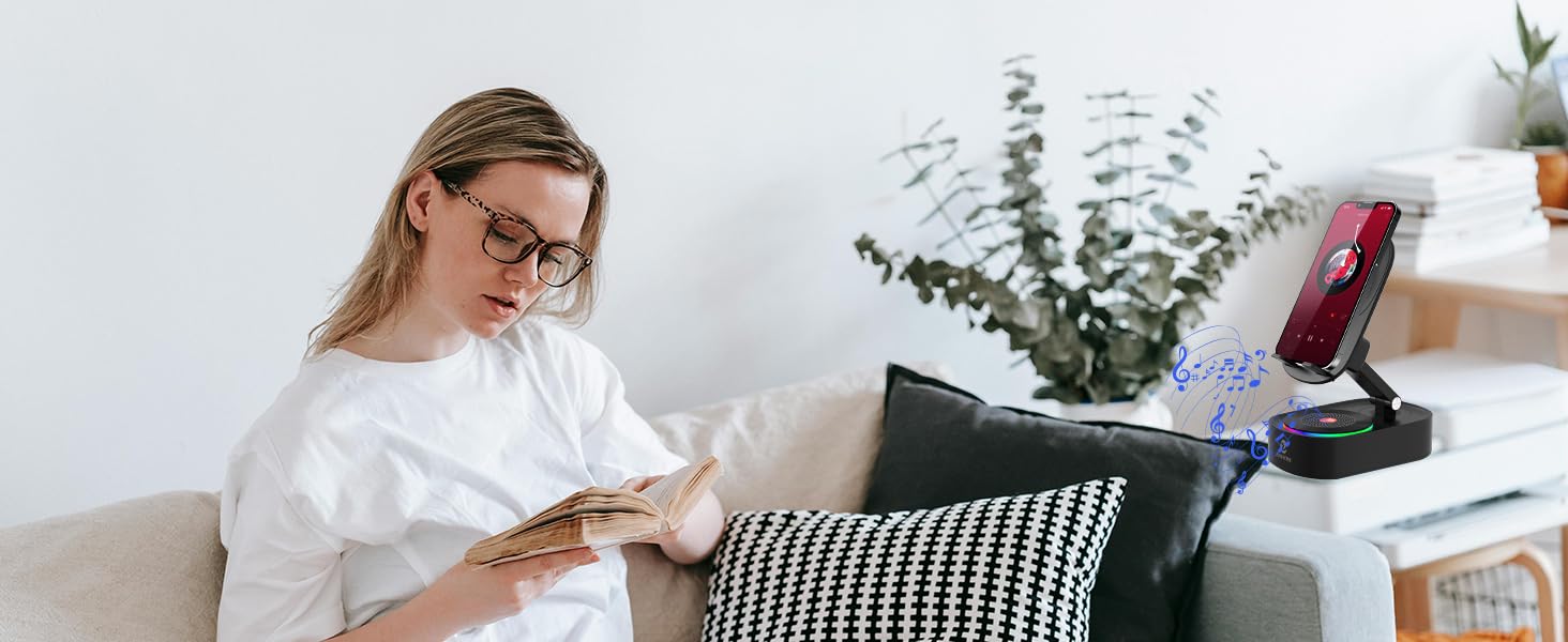 Bluetooth Speaker with Phone Stand