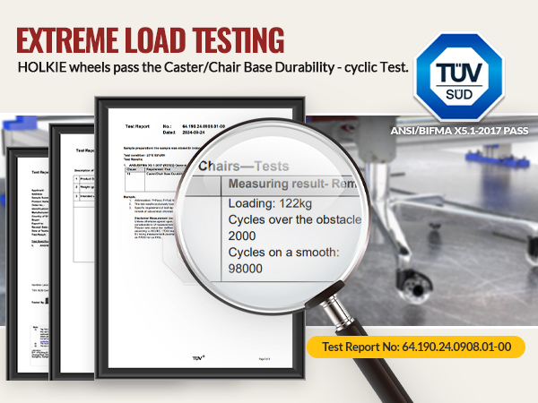 castors computer gaming rolling chair wheel for carpet quiet gliding 5 swivel casters 2 inch