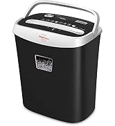 VidaTeco 10-Sheet Paper Shredder for Home Office, US Patented Cutting | Anti-Jam P-4 High Securit...