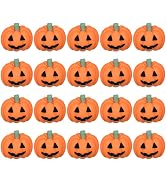 Hemobllo 20Pcs Halloween Mini Resin Pumpkins, Flatback DIY Decorations for Scrapbooking, Crafts, ...