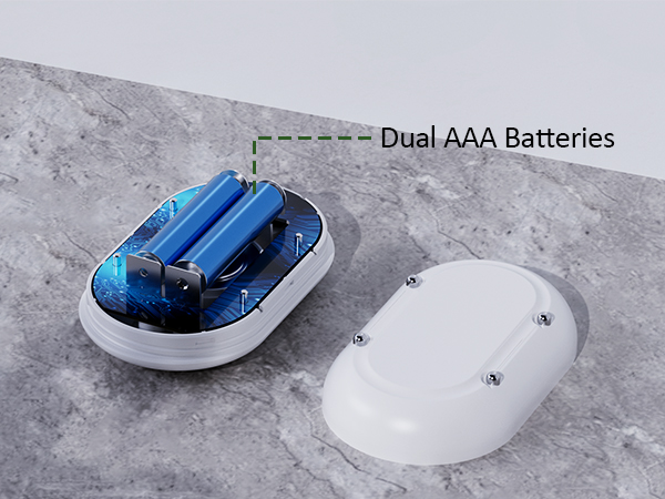 powered by 2 AAA Batteries