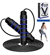 Jump Rope, Tangle-Free Rapid Speed Jumping Rope with Ball Bearings, Skipping Rope with Foam Handl...
