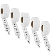 5 Rolls of 2-Digit Take-A-Number Tickets Turn-O-Matic - 3000 Tickets/Roll for D80 Ticket Dispense...