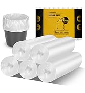 Rishpahu Small Trash Bags 4 Gallon, Flexible &amp; Durable Small Garbage Bags, Unscented &amp; Easy Teari...