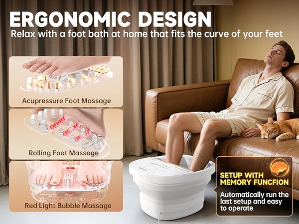 pedicure foot rest foot soak tub pedicure bowl foot spa bath massager with heat and jets