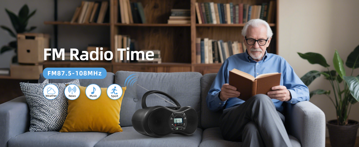 Portable CD Player Boombox