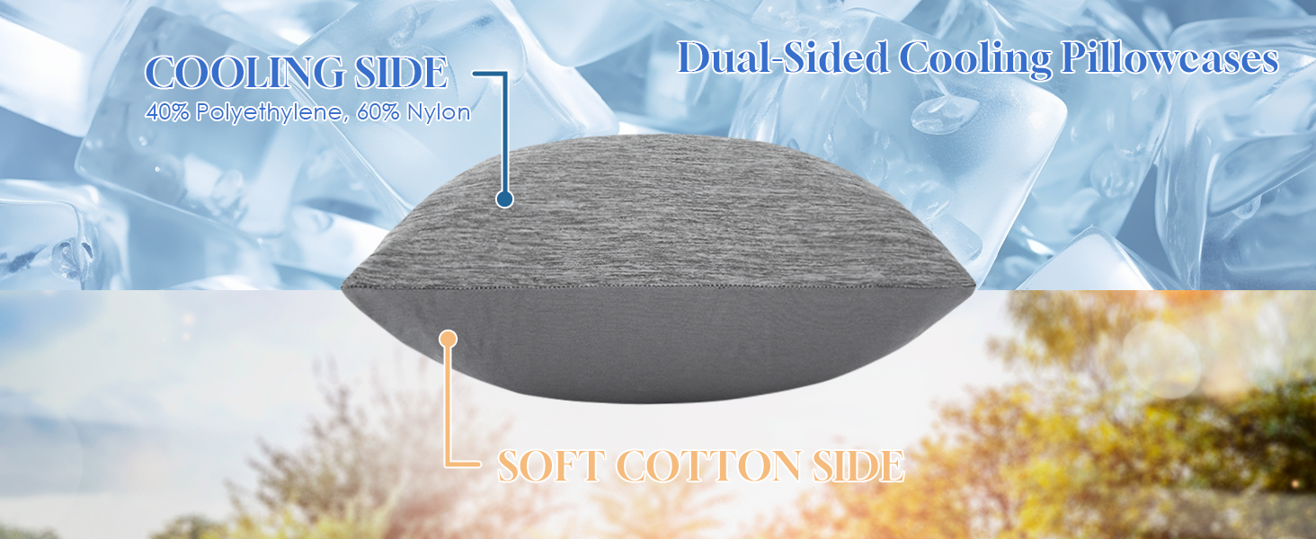 Double Sided Design Cooling Pillow Cases