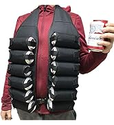 LIVANS Beer Bandolier Holder 12-Pack Drink Vest Beer Can Soda Belt Holster Beverage Holder Insula...